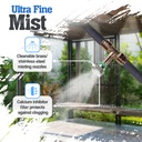Mistcooling Residential Misters for Outside Patio - Outdoor Misting System with 12 Nozzles, 200PSI Booster Pump, Calcium Filter, 50ft. Flexible Tubing - Mister System Kit for Porch, Poolside, Backyard