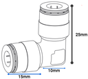 1/4 Coupling Elbow - Push Lock