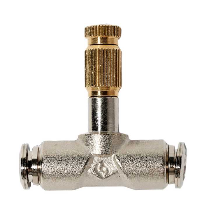 1/4 Drain Valve Tee - Push Lock