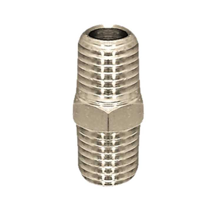 Brass Hex Nipple - 1/4 inch NPT