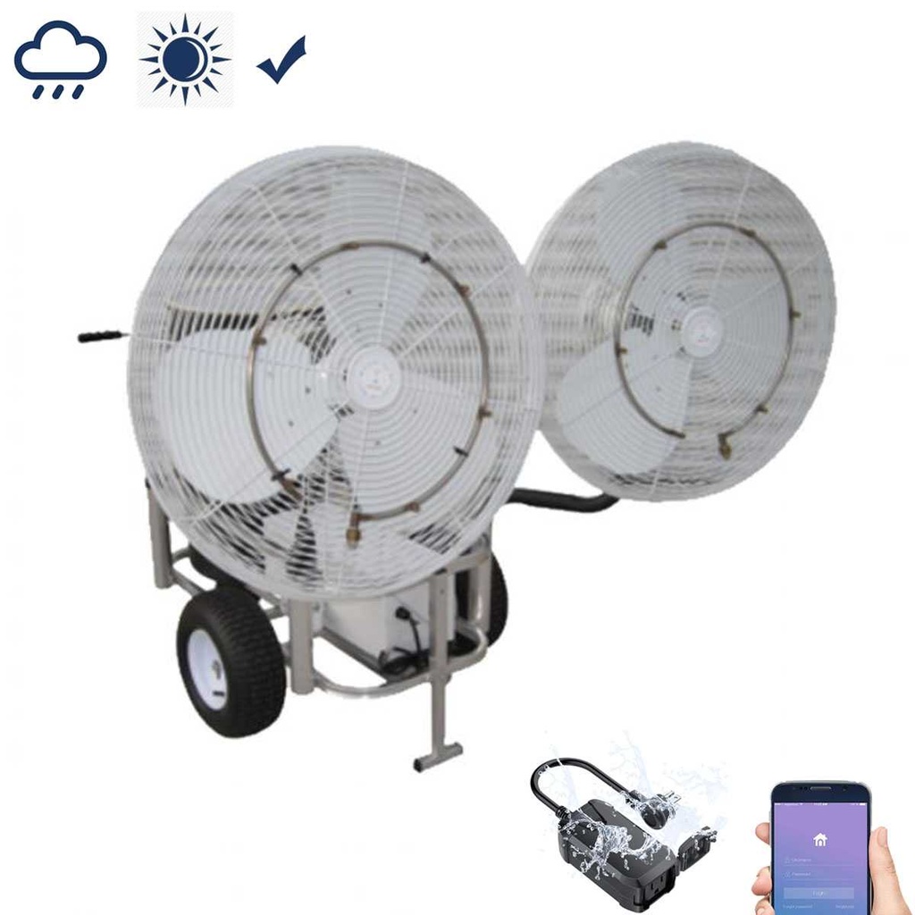 Double Fan Portable Misting System