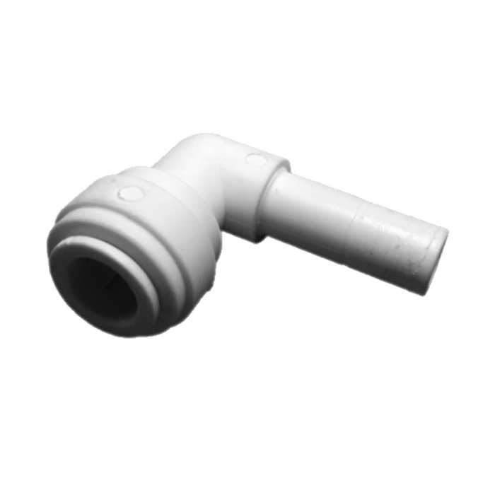 Polypropylene Stem Elbow Connector 3/8 Stem x 1/4