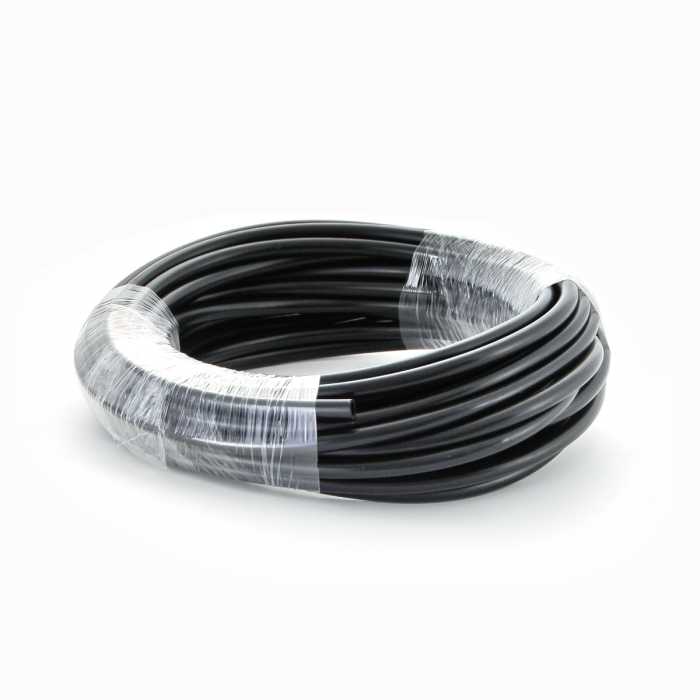 Tubing - High Pressure - 3/8 Inch - Black - 50 Ft Roll