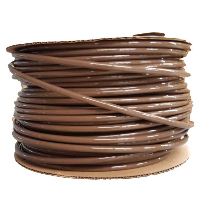 Tubing - High Pressure - 1/4 Inch - Dark Brown - 500 Ft Roll