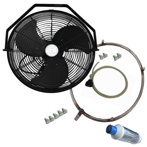 [MC22095] Outdoor Misting Fans - Wall Mount Fans - 18 Inch Fan - Non Oscillating